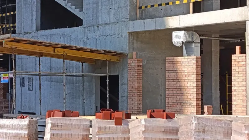 Корпус Минского онкоцентра на проспекте Независимости близок к завершению монолитных работ. Фото 2