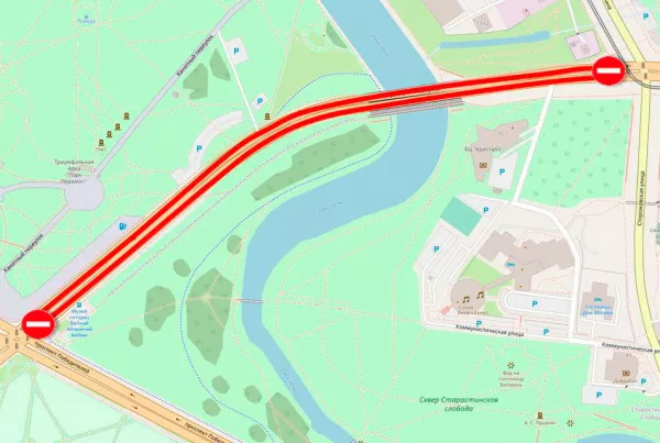 Временно ограничено движение на проспекте Машерова будет в некоторые апрельские дни