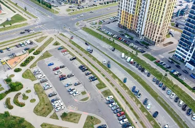 В «Минск-Мире» увеличили число парковочных мест за счет парковки под углом