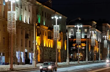 Завершение реконструкции освещения на проспекте Независимости намечено на первую половину 2026 года