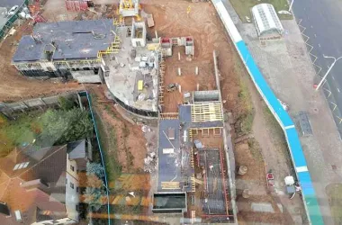 В Лошице-9 строится детская поликлиника