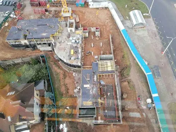 В Лошице-9 строится детская поликлиника