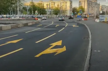 Схема движения транспорта изменена на перекрестке улиц М. Богдановича и Кульман