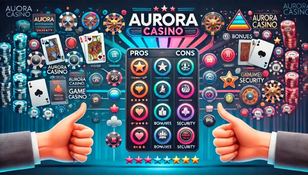 Казино Aurora: достоинства и недостатки онлайн проекта