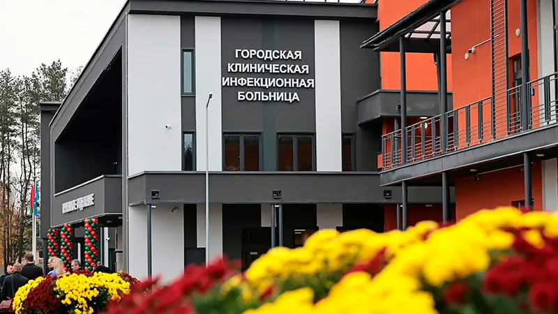 На Долгиновском тракте открыт самый современный инфекционный стационар Беларуси. Фото 2