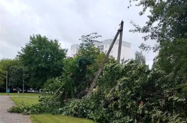 Стихия за последние сутки обесточила в Беларуси более 500 населенных пунктов