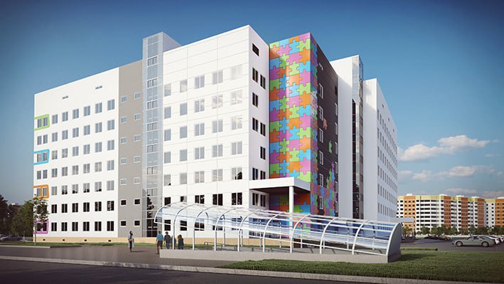 В столичной Лошице скоро откроется современная детская поликлиника с бассейном. Фото 2