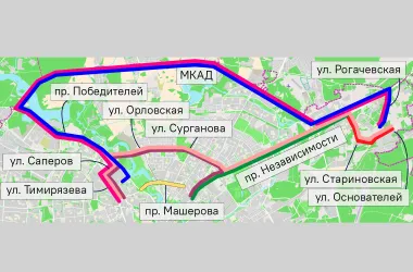 Маршруты генеральных репетиций парада на 9 мая в Минске