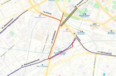 Временные ограничения движения на улице Толстого с 28 по 31 марта