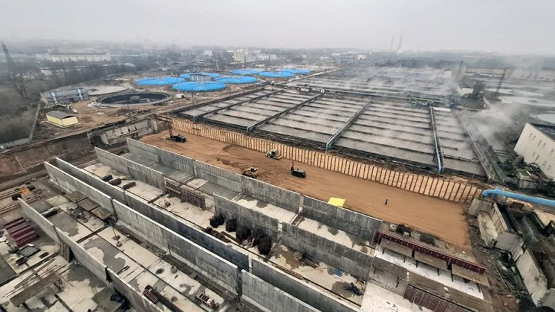 Модернизация Минской очистной станции ведется в условиях непрерывной работы объекта. Фото 4