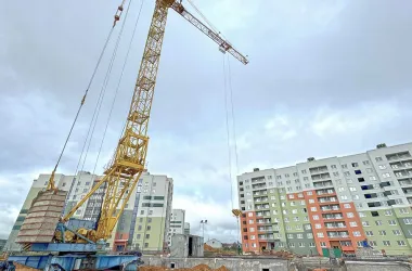 В микрорайоне Сокол полным ходом идет застройка квартала №5