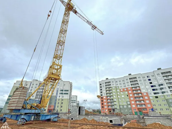 В микрорайоне Сокол полным ходом идет застройка квартала №5