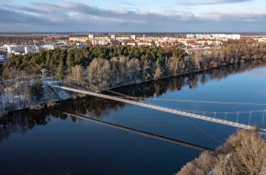 Самый длинный подвесной мост Беларуси откроют 28 апреля