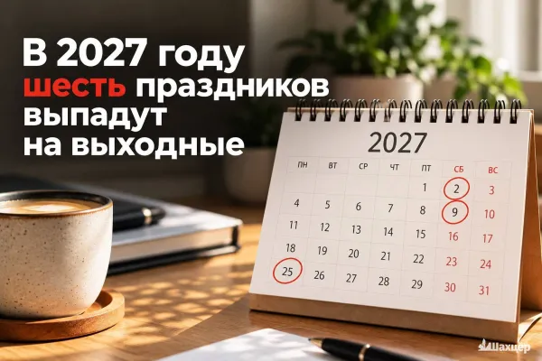 Утвержден график переноса рабочих дней в 2027 году