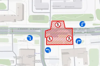 Движение по улице Мельникайте ограничат из-за строительства метро
