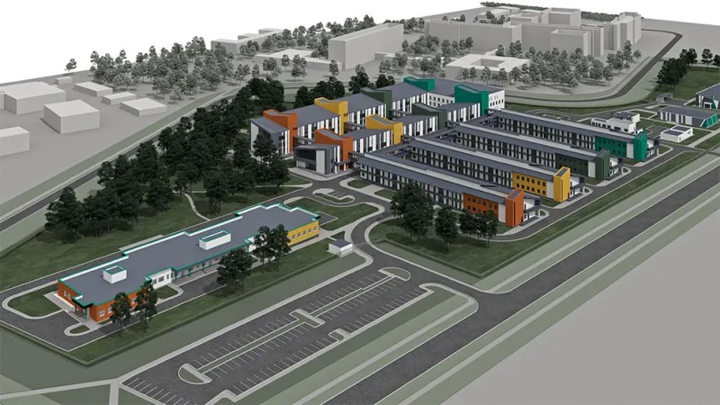 Строительство инфекционной больницы на Долгиновском тракте продолжается в активном режиме. Фото 4