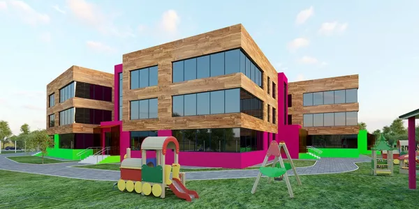 Детский сад с бассейном строят в Заводском районе
