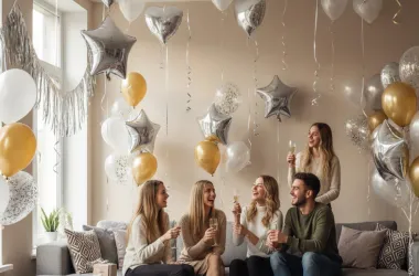 Как закрепить шары в интерьере: практичные и аккуратные способы