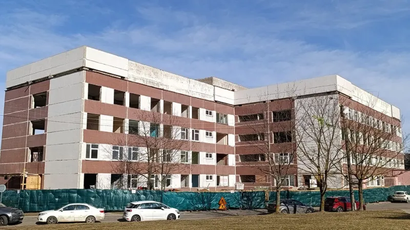 Фасадные и внутренние работы начаты в детской поликлинике №15. Фото 3