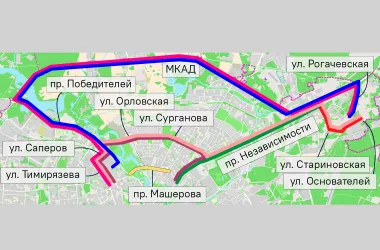 Маршруты генеральных репетиций парада на 9 мая в Минске